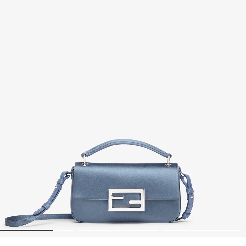 Blue Satin Fendi Bag
